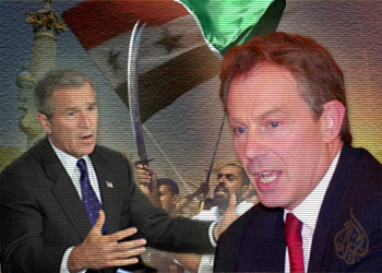 بوش وبلير والمأزق العراقي