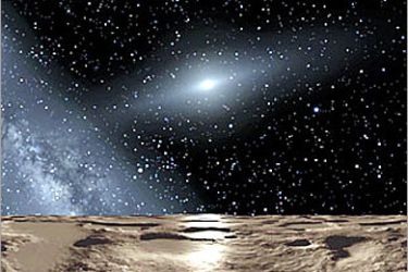 F_This artist's impression released 15 April, 2004 by NASA shows Sedna, the farthest known planetoid from the Sun (over 8 billion