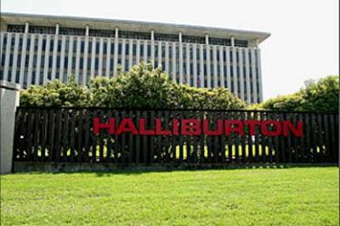 Halliburton Company's building is shown 27 March 2003 in Houston, Texas. Halliburton, formerly headed by U.S. Vice President Dick Cheney, stands