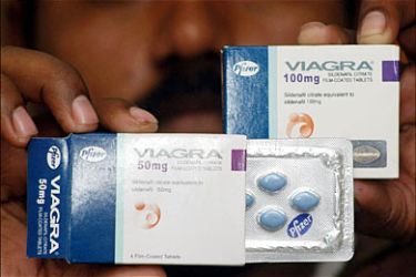 epa-A photograph released on Tuesday 08 February 2005 shows anti-impotency drug Viagra in Multan