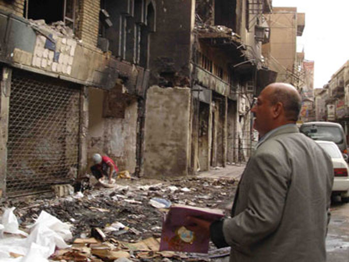 الحرائق التهمت المكتبات القديمة بالشارع عقب هجوم سنة 2007 