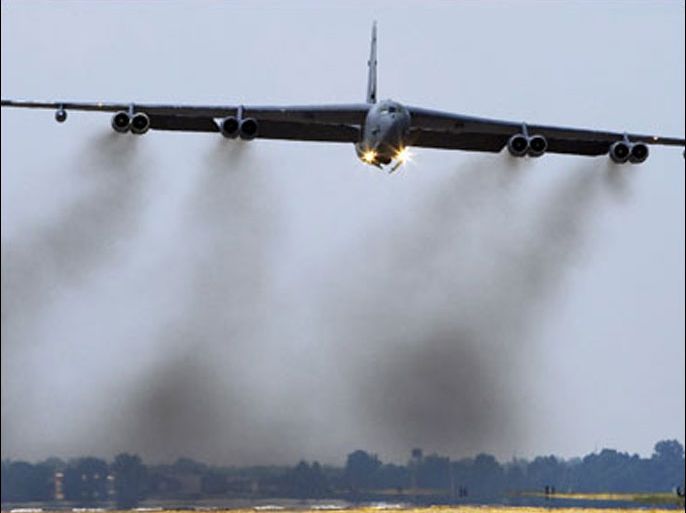 afp : A B-52H long range bomber, part of the US Eight Air Force, 2nd Bomb Wing fleet, takes off 19 September 2007 from Barksdale Air Force Base in Louisiana. The B-52H is