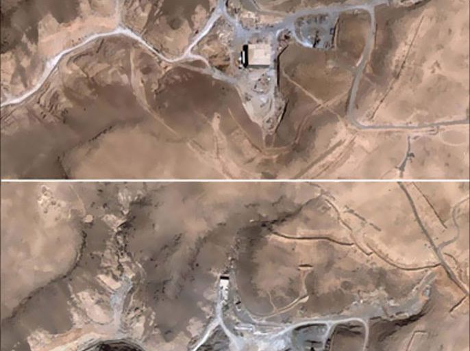 These satellite images, taken August 5, 2007 (Top) and October 24, 2007 (Bottom), show a suspected nuclear facility in Syria. New satellite pictures show Syria has razed