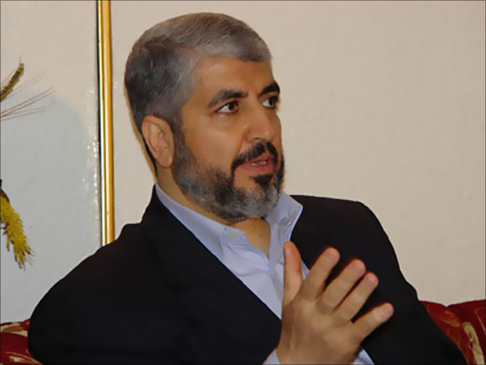 ‪‬ مشعل أبلغ عباس تأييد حماس(الجزيرة-أرشيف)