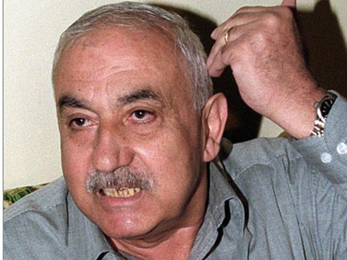 AFP(FILES) A file picture dated 26 April 2000 shows George Habash, founder of the Popular Front for the Liberation of Palestine, gesturing
