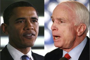 Obama and Republican presidential candidate Sen. John McCain