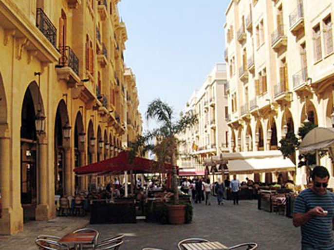 منطقة السوليدير وسط بيروت شهدت عودة للنشاط الاقتصادي - حسين جلعاد - الجزيرة نت