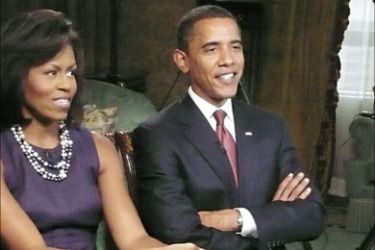 r_U.S. President-elect Barack Obama and his wife Michelle describe the moment on election night when the reality of his victory hit home, in their first post-election interview with CBS