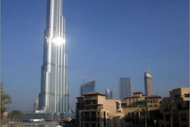 محيط "برج دبي" أصبح جاهزاً للتسليم أيضاً