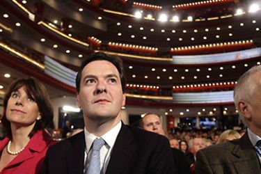 epa02371308 British Chancellor of the Exchequer George Osborne, attends the Conservative Party Conference 2010