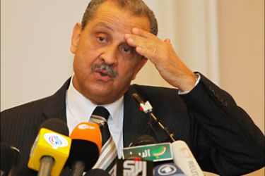r_Shokri Ghanem, chairman of Libya's National Oil Corporation (NOC), holds a news conference in Tripoli March 19, 2011. Libya's National Oil Corporation is still selling any available crude oil,