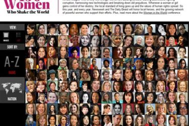 قائمة مجلة نيوزويك البريطانية لأهم 150 شخصية نسائية في العالم للعام 2011 (الصورة من موقع المجلة)