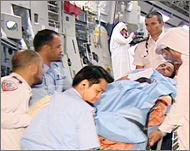 طائرة قطرية تنقل جرحى من المدنيين الليبين للعلاج بالدوحة قبل ثلاثة أيام (الجزيرة)