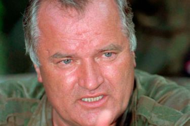 Bosnian Serb army commander General Ratko Mladic speaks with the press near Zepa, east of Sarajevo, in this July 26, 1995 file photo. Mladic, whose long evasion of arrest on genocide charges has blocked Serbia's progress towards the European Union, was arrested in Serbia, President Boris Tadic said.
