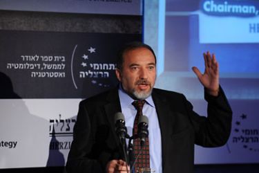 وزير خارجية إسرائيل ليبرمان