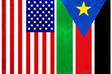 علم جنوب السودان و أميريكا