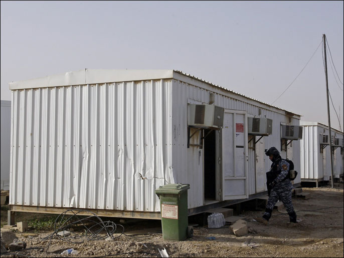 المساكن الجاهزة بالمقر الجديد لسكان معسكر أشرف قرب مطار بغداد 