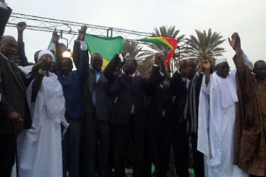 قادة المعارضة السنغالية في مهرجان انتخابي