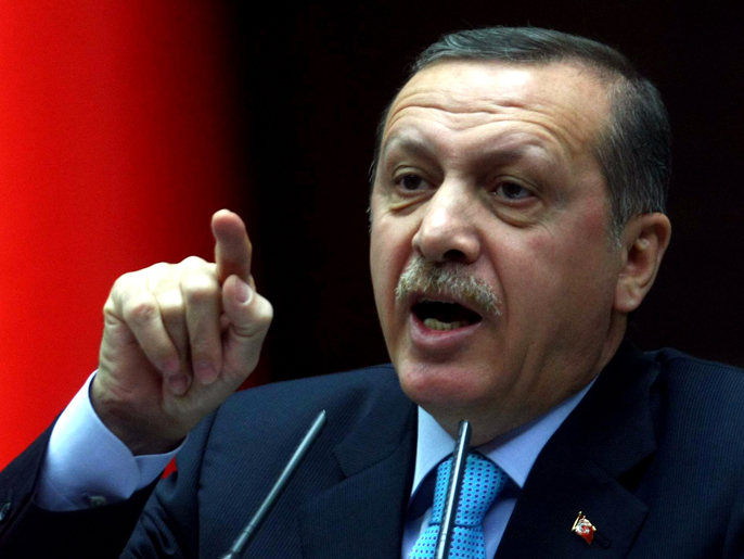 ‪أردوغان قال إن بلاده ستتخذ إجراءات تجاه انتهاك حدودها‬ (الفرنسية-أرشيف)