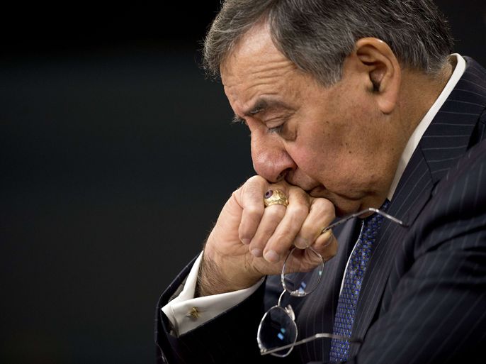 US Defense Secretary Leon Panetta speaks during a press conference at the Pentagon in Washington ON April 16, 2012. AFP