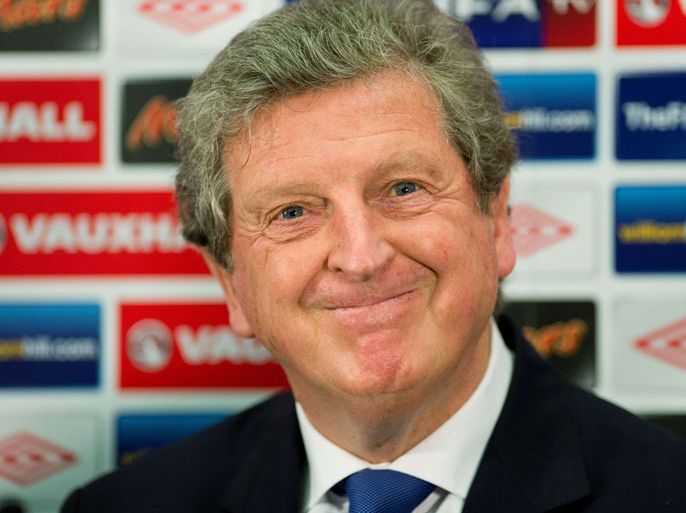 West Bromwich Albion manager Roy Hodgson speaks to the media after he is named as England's next football manager at a press conference in Wembley Stadium, west London on May 1, 2012. The West Bromwich Albion boss emerged as the surprise front-runner for the England job on April 29 as the FA confirmed it had ignored the popular clamour for Tottenham Hotspur manager Harry Redknapp to be appointed. AFP PHOTO / LEON NEAL
