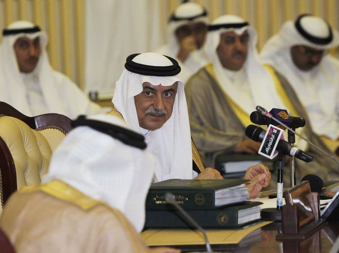 Saudi Arabia's Finance Minister Ibrahim al-Assaf attends the Gulf Cooperation Council (GCC) Finance Ministers meeting in Riyadh May 5, 2012. REUTERS/Fahad Shadeed (SAUDI ARABIA)
