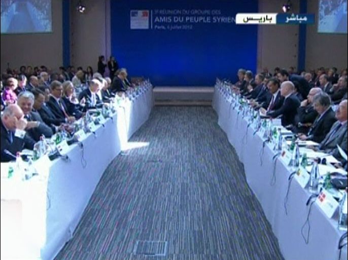افتتاح مؤتمر أصدقاء سوريا في باريس