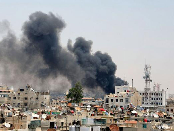 ‪قوات النظام تواصل قصف عدة أحياء بدمشق‬  (دويتشه فيلله)