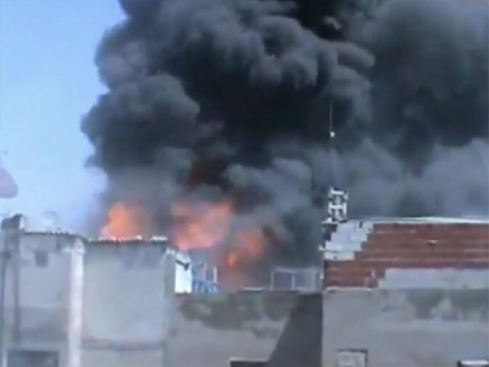 ‪قوات النظام كثفت قصفها الجوي على عدة بلدات بريف دمشق‬ (الجزيرة نت)