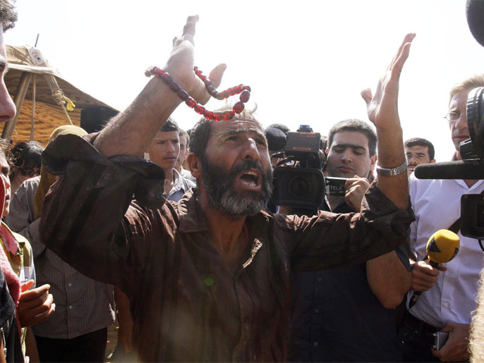 مخيم الزعتري بالأردن شهد احتجاجات على ظروف المعيشة فيه (وكالة الأنباء الأوروبية)