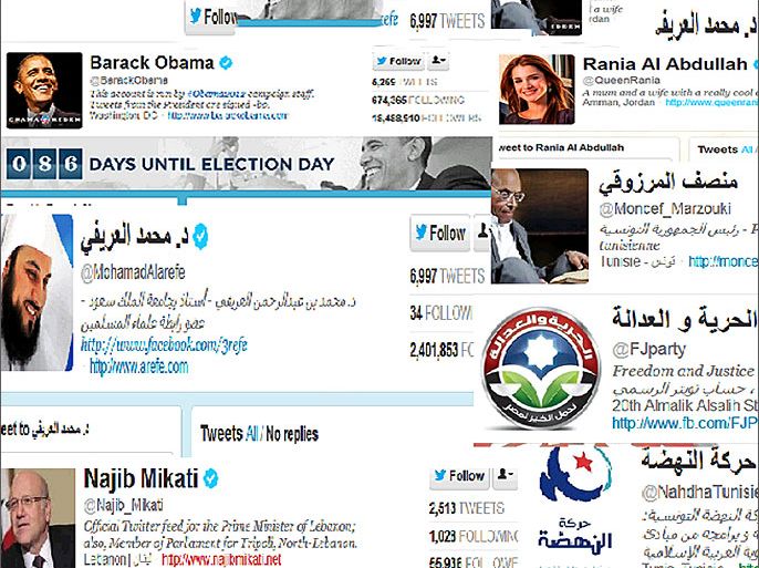تزايد مستعلي التويتر من الزعماء العرب