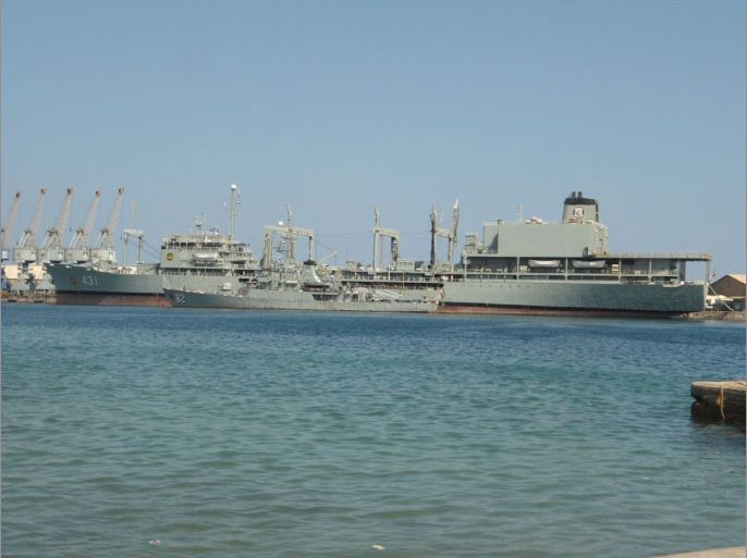 بوارج الإيرانية بميناء بور تسودان