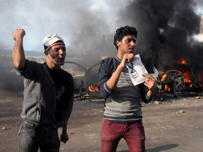 الإسكندرية شهدت صداماتوأعمال حرق للسيارات (الأوروبية)