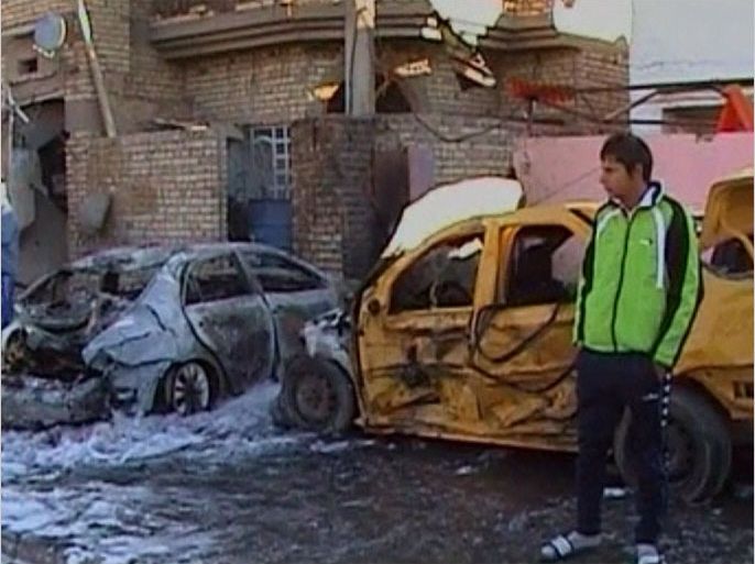 قتلى وجرحى بتفجير سيارة مفخخة في بغداد