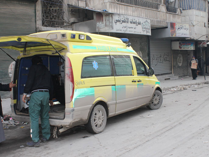 ‪عدد سيارات الإسعاف غير كاف لتلبية الحاجيات في مدينة حلب‬  (الجزيرة نت)