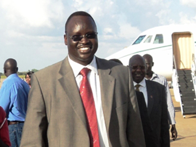 ‪مجاك أقوت قال إن حكومة جنوب السودان لن تتفاوض مع ديفيد ياوياو‬ (الجزيرة)