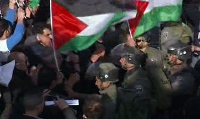 الاحتلال يفرق بالقوة نشطاء فلسطينيين شرق القدس