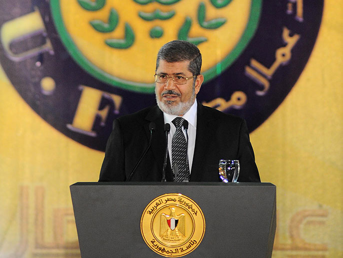 الإخوان: صلابة مرسي منحت أنصاره شحنة معنوية هائلة تحضهم على الثبات(الفرنسية-أرشيف)