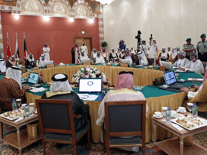 Gulf foreign ministers hold a meeting expected to focus on the escalating conflict in Syria and a forthcoming peace conference aimed at ending the crisis on June 2, 2013 in the Saudi city of Jeddah. AFP PHOTO/STR
