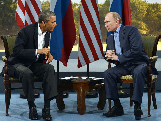 أوباما: بوتين تحمل مسؤولية دفع الرئيس السوري لتفكيك الأسلحة الكيميائية (الفرنسية)