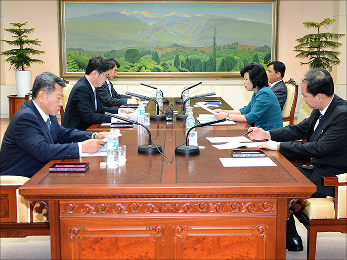 محادثات الكوريتين ألغيت بسبب خلافات بشأن مستوى رئيسي الوفدين (الفرنسية)