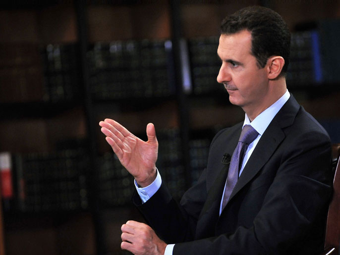بشار الأسد تعهد في عدة مقابلات بالامتثال لقرار مجلس الأمن (الفرنسية)