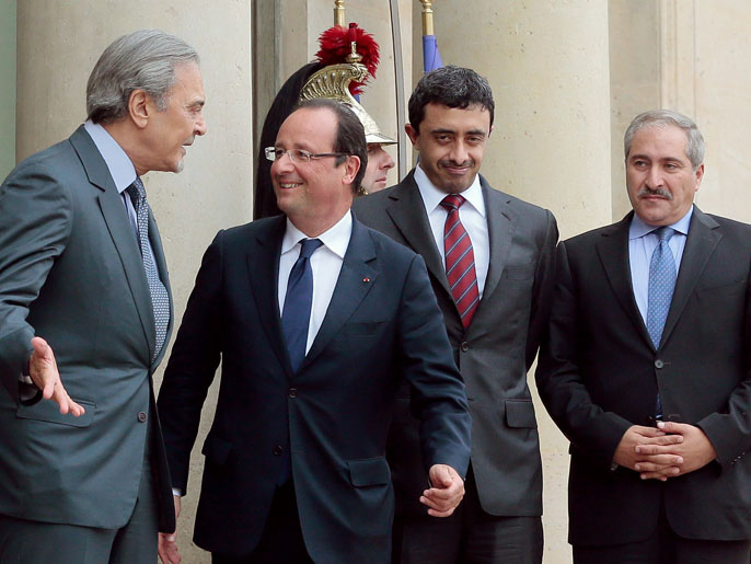 هولاند استقبل وزراء خارجية الأردن والإمارات والسعودية (الفرنسية)