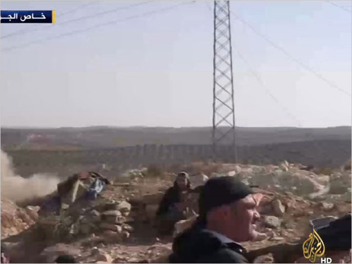 ‪المعارضة السورية المسلحة تسيطر على مناطق متاخمة للأردن‬ (الجزيرة)