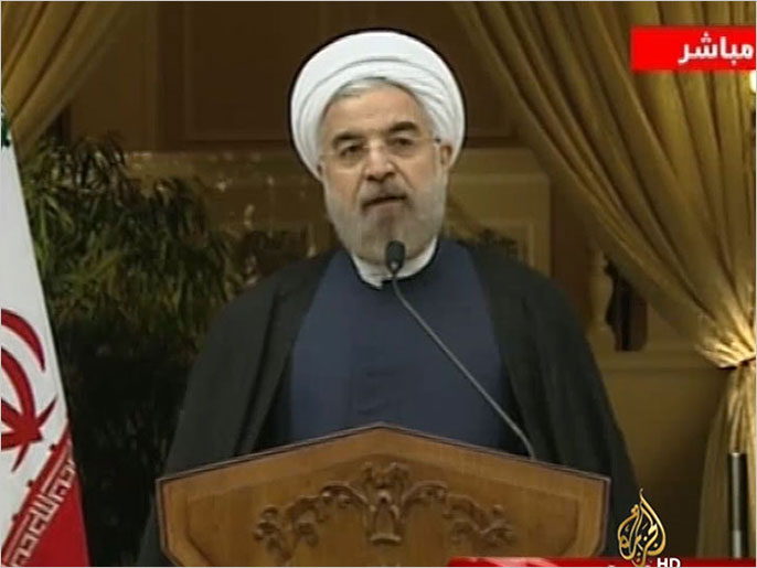 روحاني أعلن أن بلاده لن تتخلى عن التحكم بالتكنولوجيا النووية (الجزيرة)