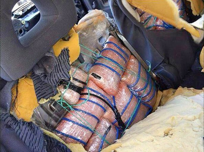 السيارة التي ضبطت في كورنيش المزرعة والمتفجرات التي كانت في قلبها 100 كلغ