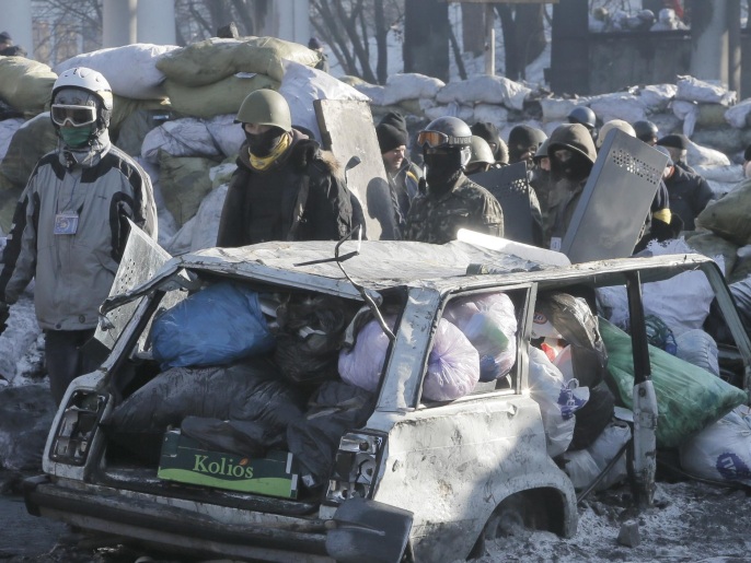 أوكرانيا تواجه منذ أكثر من شهرين أزمة غير مسبوقة (أسوشيتد برس)