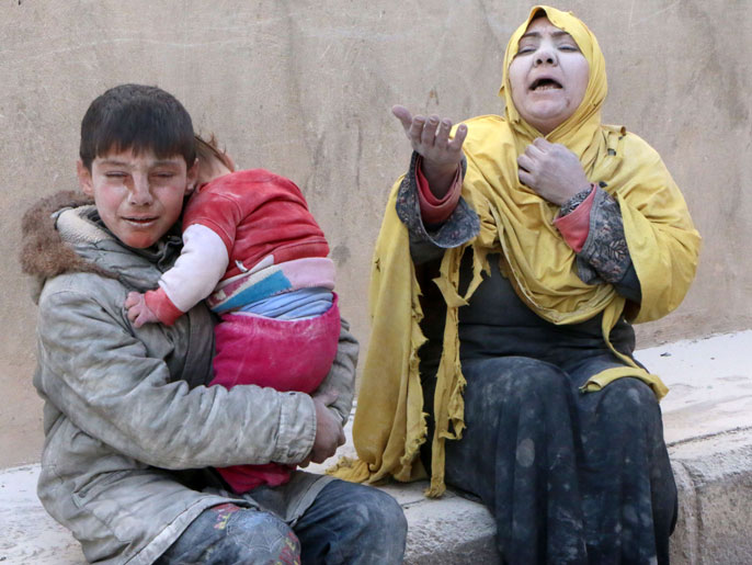 ‪حصيلة المواجهات في سوريا لليوم أكثر من 130 ألف قتيل وملايين المشردين‬ الفرنسية)