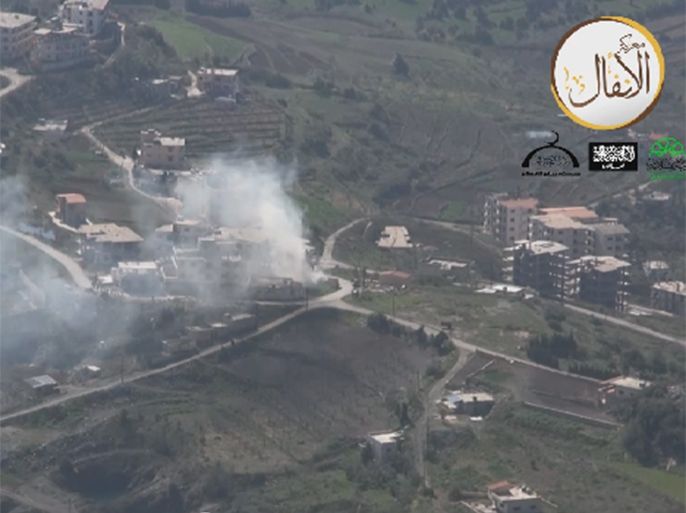 الجيش الحر يستهدف مركز تواجد قوات النظام في بلدة كسب بريف اللاذقية (مصدر الصورة من نشطاء ارسلت للمدونة)