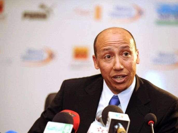 Morocco's 1984 Olympic 5000 metres champion Said Aouita attends a press conference in Rabat on September 9, 2008. Aouita was appointed national technical director for Moroccan athletics after poor results of the nation's athletes at the recent Beijing Olympics.